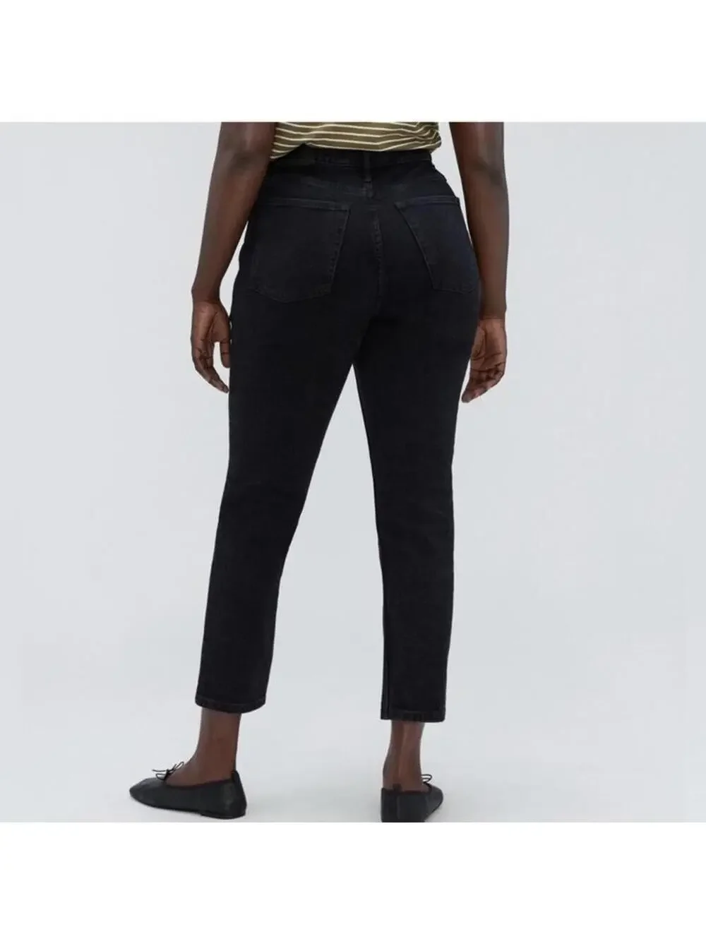 NWT Everlane The Curvy Cheeky Jean Crop Straight Leg Black Women’s size 31 - Picture 14 of 15